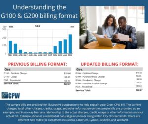 Understanding the G100 and G200 billing format