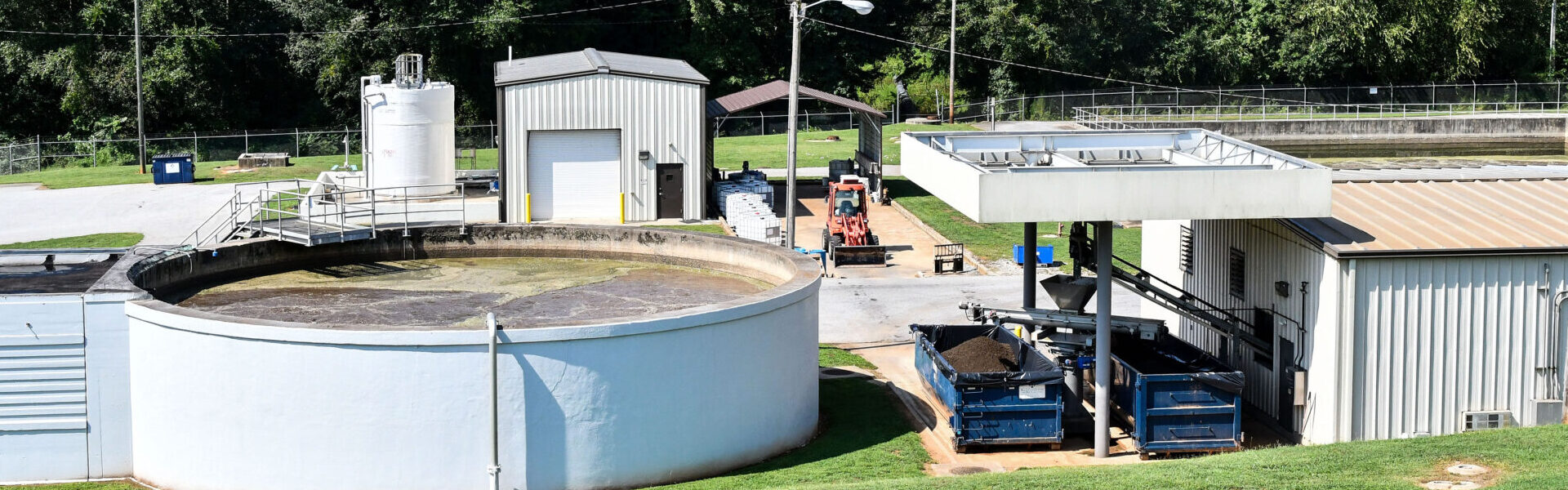 photo from the wastewater treatment plant